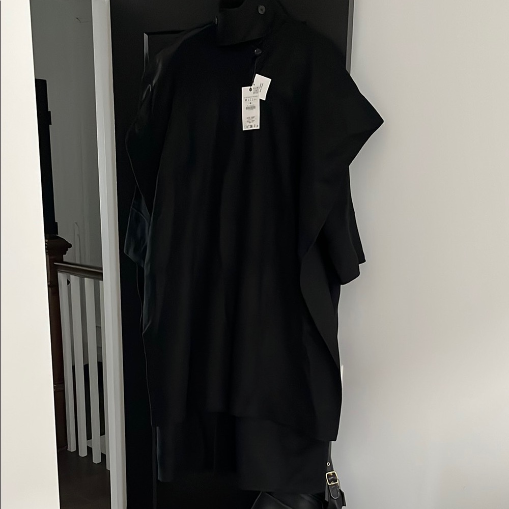 Zara Wool-blend Scarf Coat, Size M